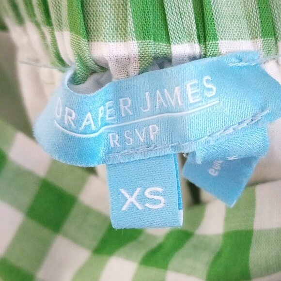 Draper James RSVP Green & White Gingham Tiered Sundress - Picture 3 of 14